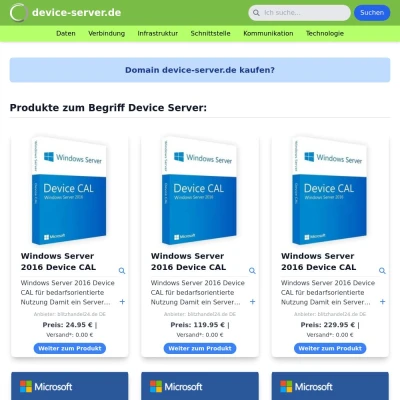 Screenshot device-server.de