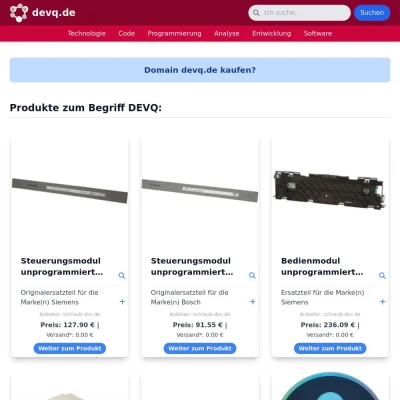 Screenshot devq.de