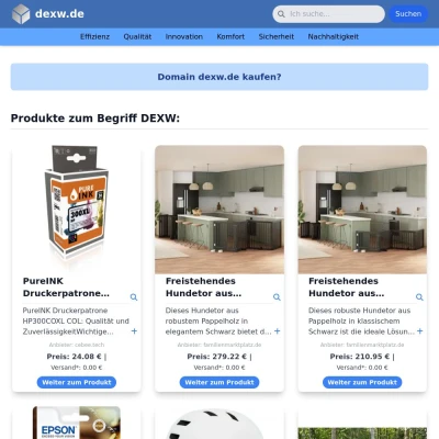 Screenshot dexw.de