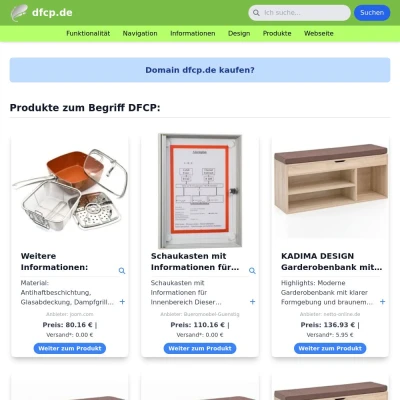 Screenshot dfcp.de