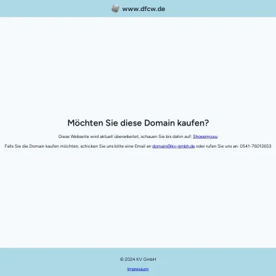 Screenshot dfcw.de