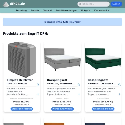 Screenshot dfh24.de