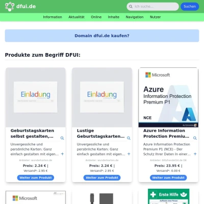 Screenshot dfui.de