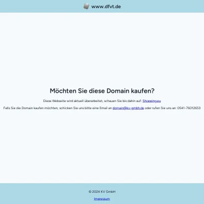 Screenshot dfvt.de