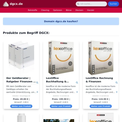 Screenshot dgcx.de