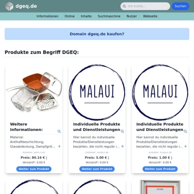 Screenshot dgeq.de