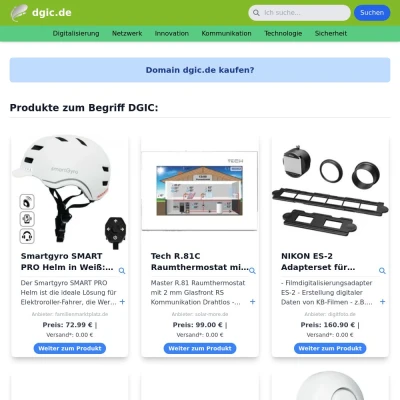 Screenshot dgic.de