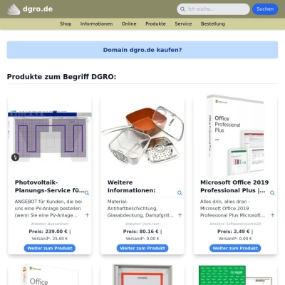 Screenshot dgro.de