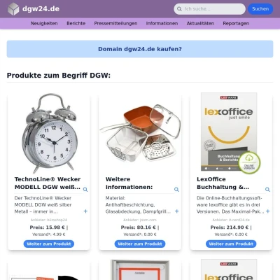 Screenshot dgw24.de