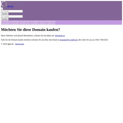 Screenshot dgzb.de