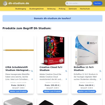 Screenshot dh-studium.de