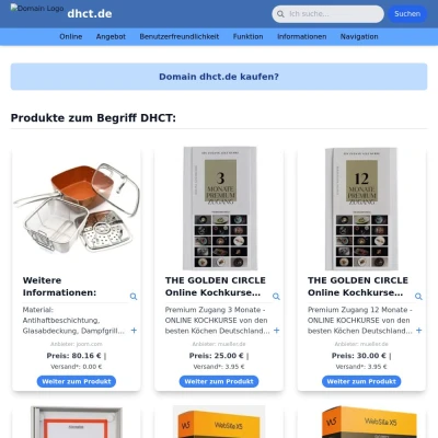 Screenshot dhct.de