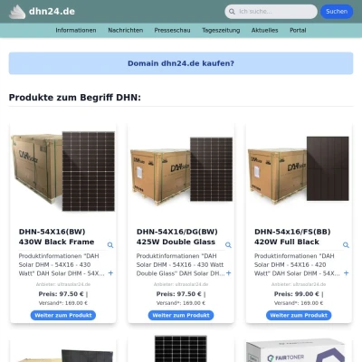 Screenshot dhn24.de