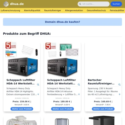 Screenshot dhua.de