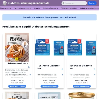 Screenshot diabetes-schulungszentrum.de