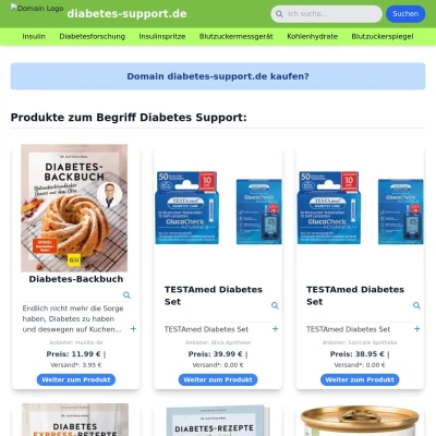 Screenshot diabetes-support.de