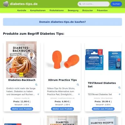 Screenshot diabetes-tips.de