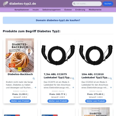 Screenshot diabetes-typ2.de
