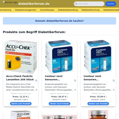 Screenshot diabetikerforum.de