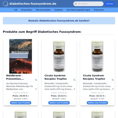 Screenshot diabetisches-fusssyndrom.de