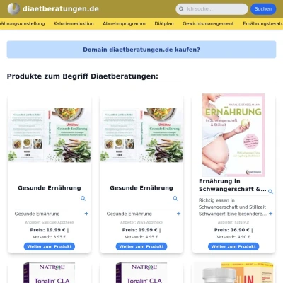 Screenshot diaetberatungen.de