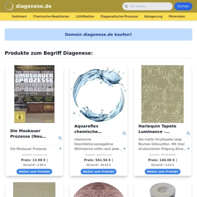 Screenshot diagenese.de