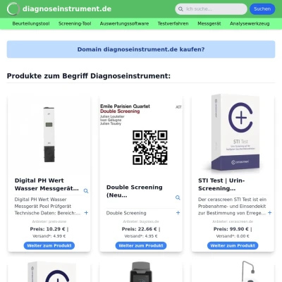 Screenshot diagnoseinstrument.de