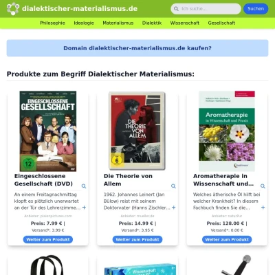 Screenshot dialektischer-materialismus.de