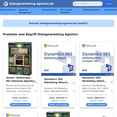 Screenshot dialogmarketing-agentur.de