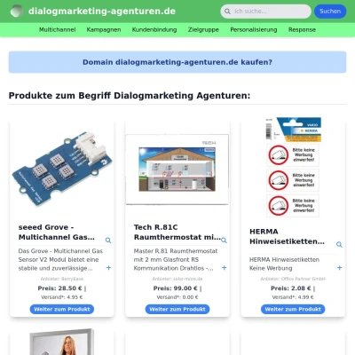 Screenshot dialogmarketing-agenturen.de