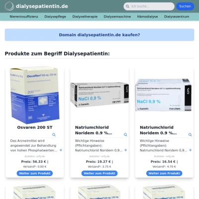 Screenshot dialysepatientin.de