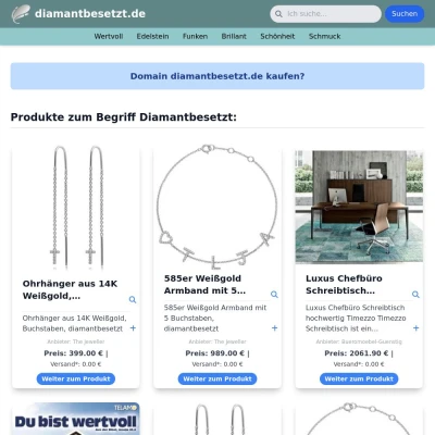 Screenshot diamantbesetzt.de