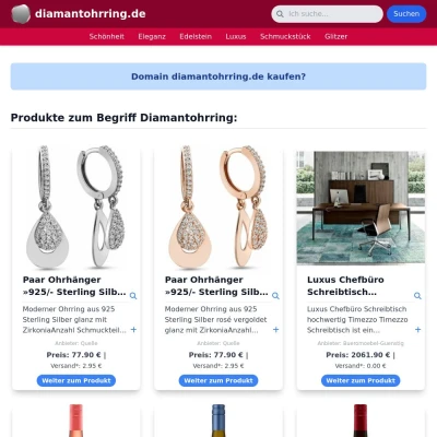 Screenshot diamantohrring.de