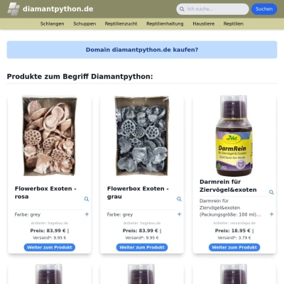 Screenshot diamantpython.de