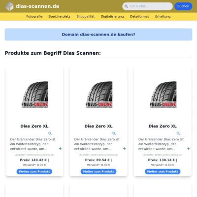 Screenshot dias-scannen.de