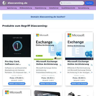 Screenshot diascanning.de