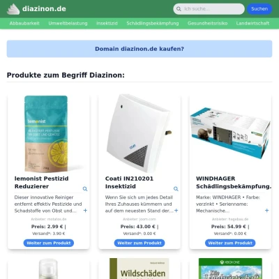 Screenshot diazinon.de