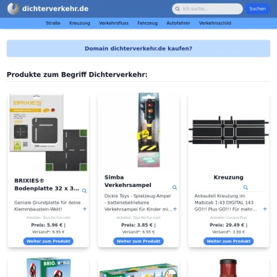 Screenshot dichterverkehr.de