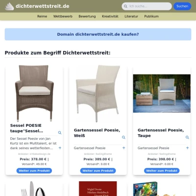 Screenshot dichterwettstreit.de