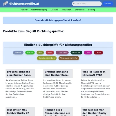 Screenshot dichtungsprofile.at