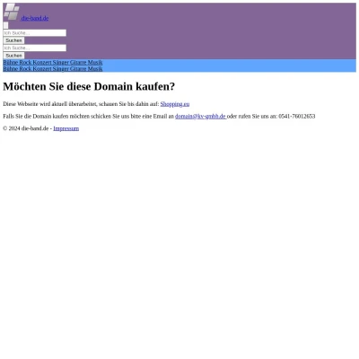 Screenshot die-band.de