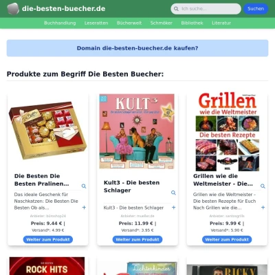 Screenshot die-besten-buecher.de