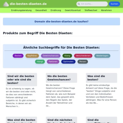Screenshot die-besten-diaeten.de