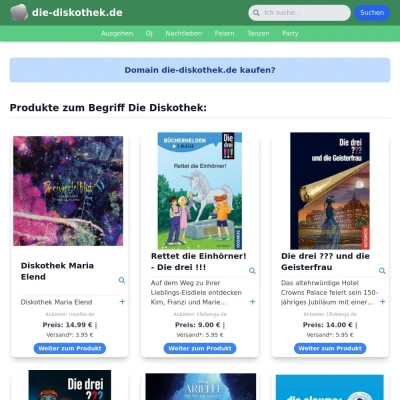 Screenshot die-diskothek.de