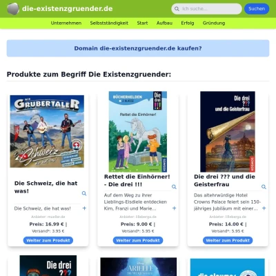 Screenshot die-existenzgruender.de