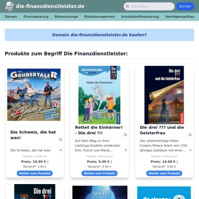 Screenshot die-finanzdienstleister.de