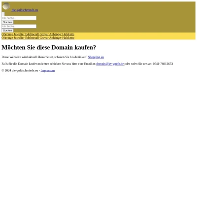 Screenshot die-goldschmiede.eu