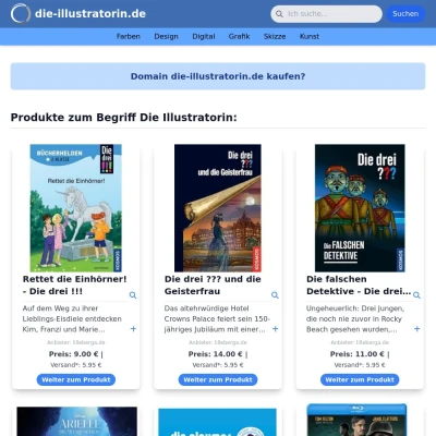 Screenshot die-illustratorin.de