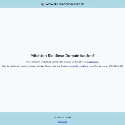 Screenshot die-modellbauecke.de