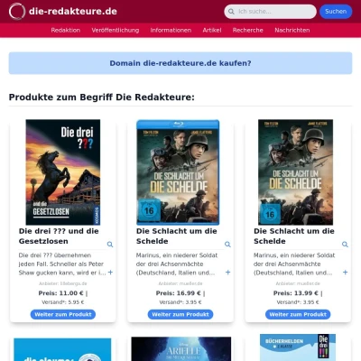 Screenshot die-redakteure.de